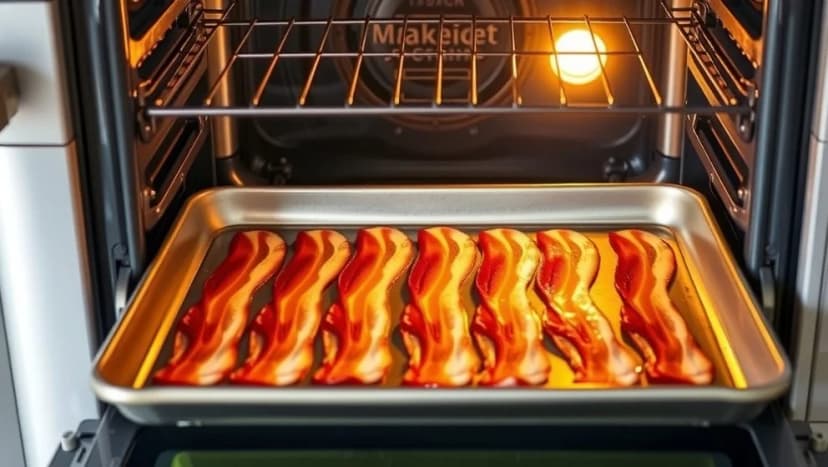 Steka bacon i ugn istället för stekpanna